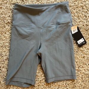 Gray biker shorts, size S